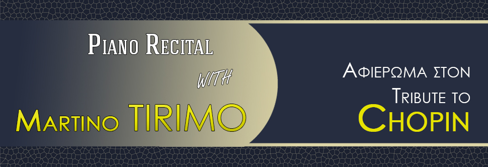 PIANO RECITAL WITH MARTINO TIRIMO