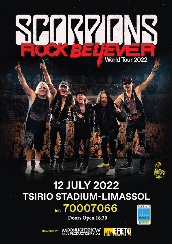 SCORPIONS “ROCK BELIEVER WORLD TOUR 2022” 